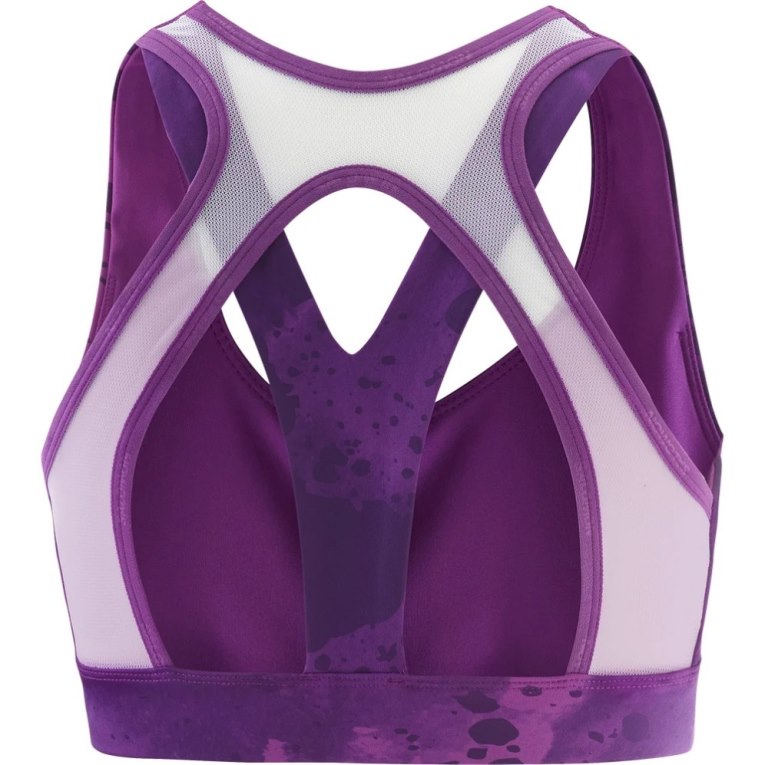 Purple Salomon Cross Women's Run Bras | PH 41793Q